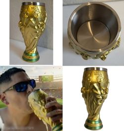 2026 World Cup trophy style fan beer mug cup stainless steel copa del mundial para beber cerveza licor