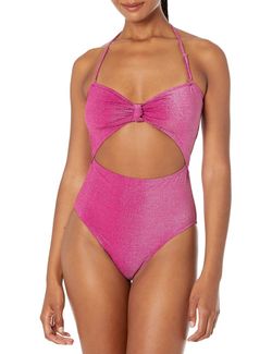 Tempt Me One Piece Bathing Suits Cutout Tie Knot Front Swimsuits Sexy Monokini