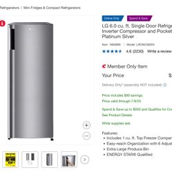 LG Mini Fridge, New In Box 