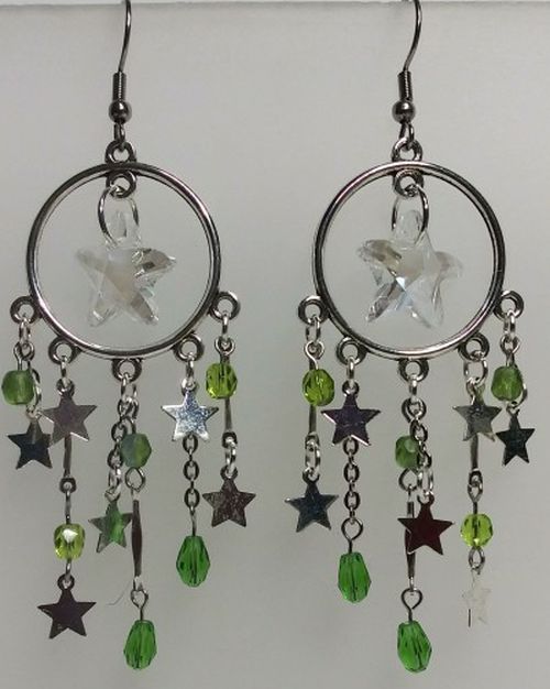 Handmade Star Dangle Earrings