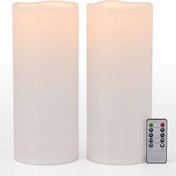 Waterproof Outdoor Flameless Candles set of 2