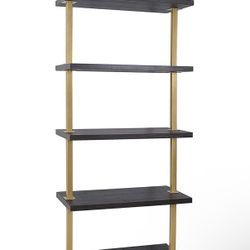 Nathan James Theo 5-Shelf Modern Bookcase