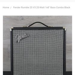 FENDER RUMBLE 25 BASS COMBO AMP 