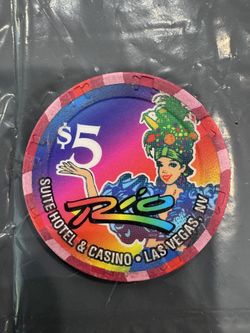 Rio Hotel & Casino $5 Casino Chip