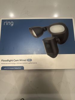 New Ring Floodlight Cam Wired Pro