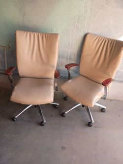 Office chairs  leather $$