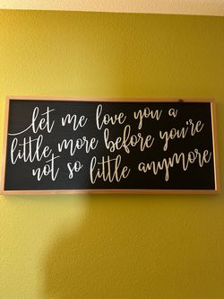 Framed Quote Wall Sign