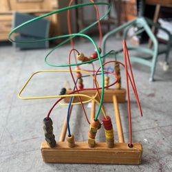 Vintage Bead Maze Toy