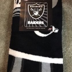 Raiders 50” X 60” Spar Soft Sherpa Throw !