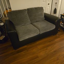 Gray And Black Sofa