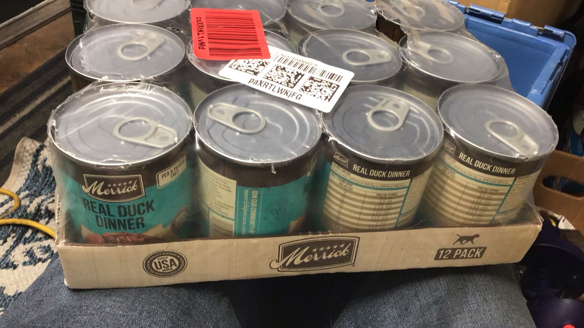 Merrick Real Grain Free Duck Dinner, Wet Dog Food, 12.7 Ounce 12 Cans Equals Out To One Case Five star food for dogs
