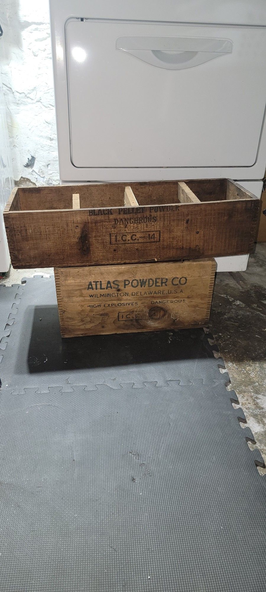 2 Old Explosives Crates