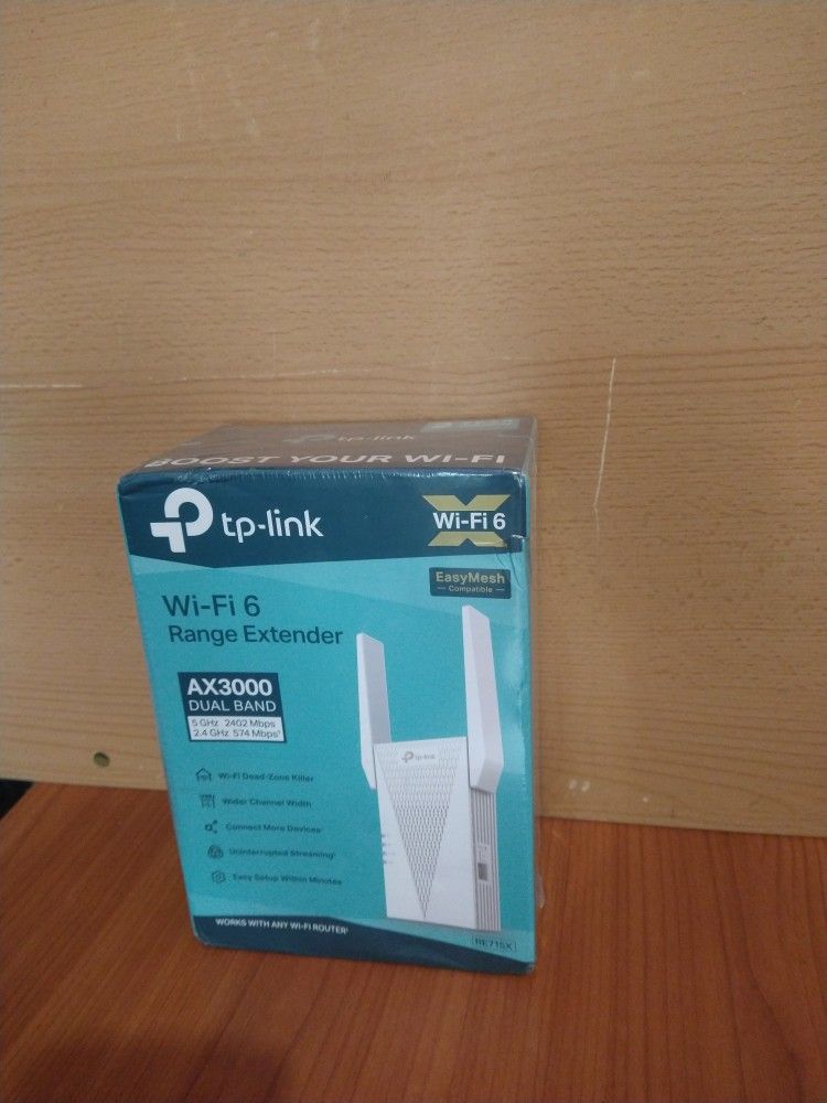 TP-Link AX3000 WiFi 6 Range Extender Brand new (Factory sealed