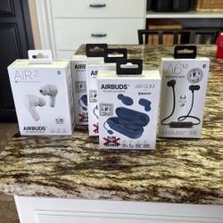 5 Brand New Airbuds