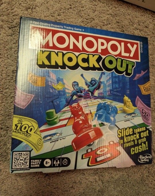 New In Box Monopoly Knock Out Board Game - Everett, Wa