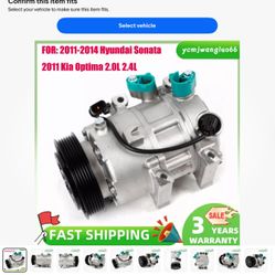 A Brand New A/C  COMPRESSOR AND A BRAND NEW FRONT LEFT CV AXLE 