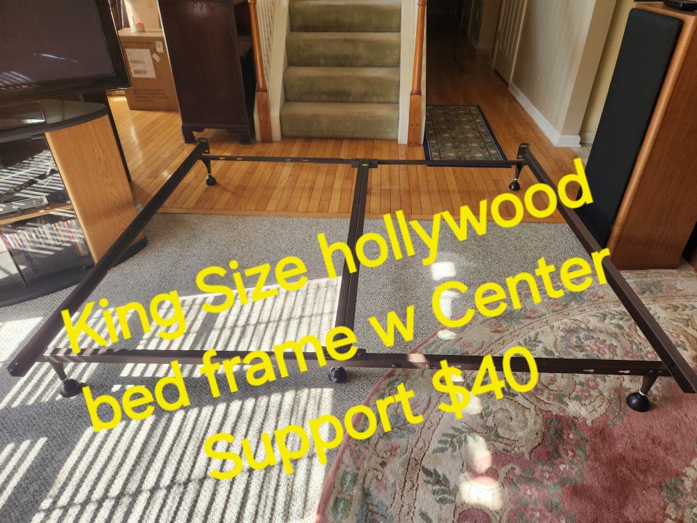 King Size Hollywood Bed Frame $40