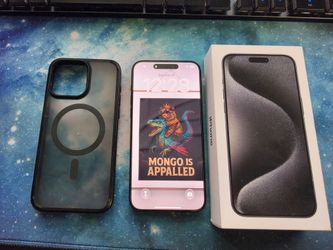 Apple iPhone 15 Pro Max with Box and Case