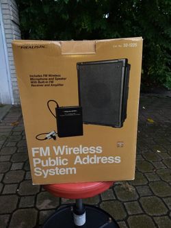 Realistic FM Wireless Public Address System