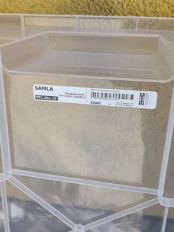 SAMLA Ikea plastic container organizer $45