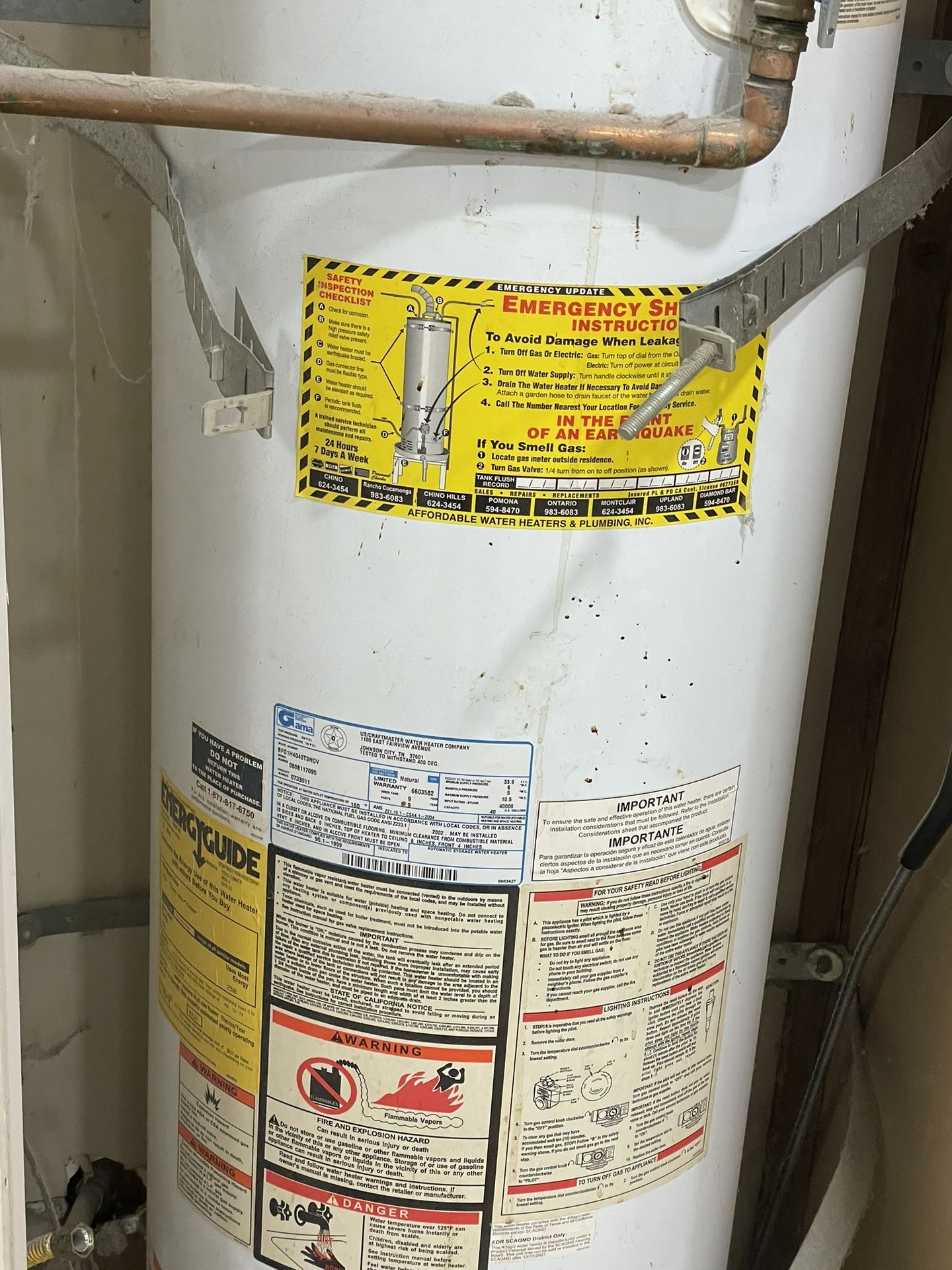 Whirlpool 40 G Water heater