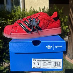 Adidas Superstar Sp5der Red Black New (Size 6)