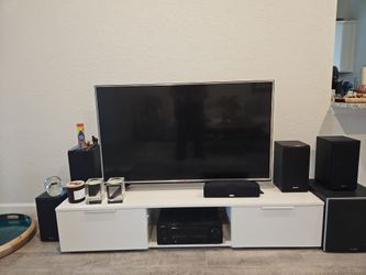 Tv stand, 55 tv and home theater