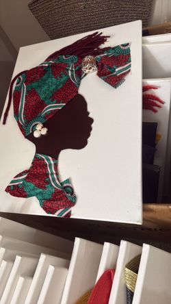 Woman with Hat Canvas Wall Art
