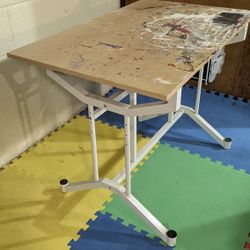 Art Table Craft Table Metal And Wood Adjustable