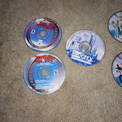 Vintage Sims/SimCity PC Game Bundle (9 Loose CDs) Quick Sale 