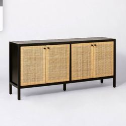 tv stand,  rattan 