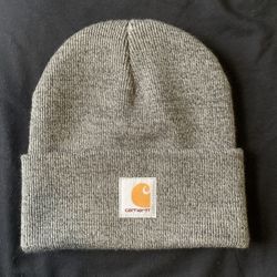 Carhartt Knit Beanie: Grey: Model AH8998: Pre Owned Youth One Size Fits Most
