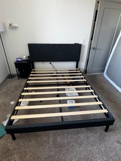 Queen Bed Frame with Headboard