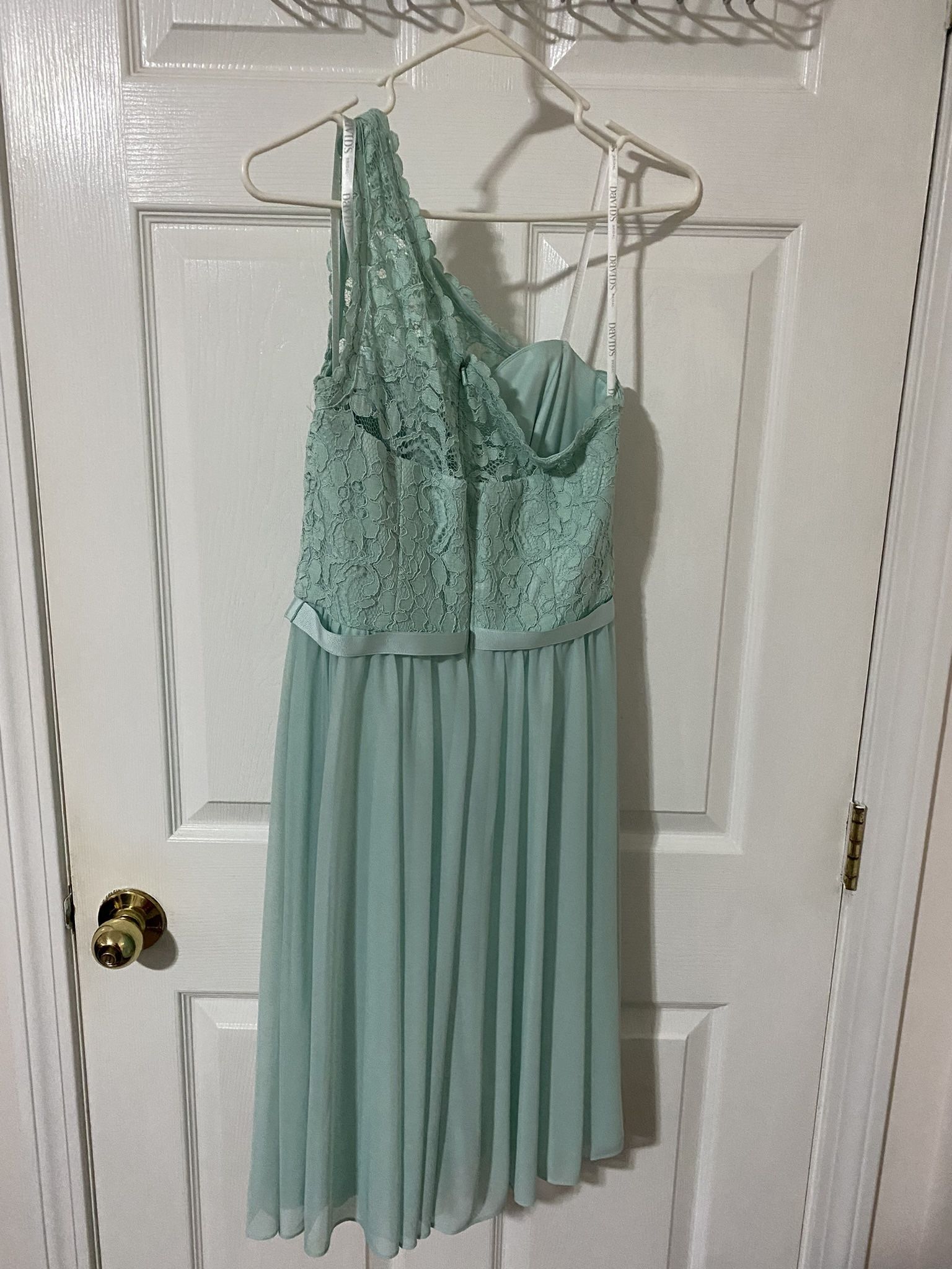 David’s Bridal Off Shoulder Dress