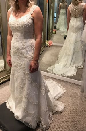 New And Used Wedding Dresses For In Marietta Ga Offerup Marietta Ga Carrafina Wedding Dress Size 8 Brand New With Tags Unaltered Veil