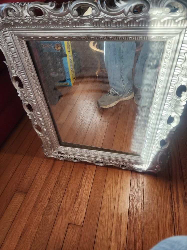 Silver Famed Mirror 