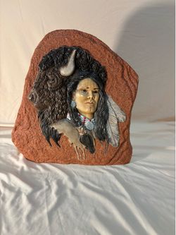 Native American rock painting design