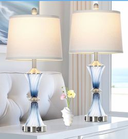Elegant set of New Glass Lamps