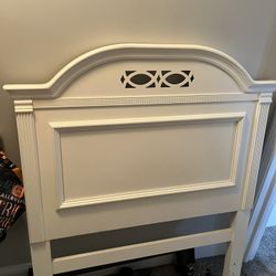 Twin Bed Frame, Headboard, Box Spring, Night Stand