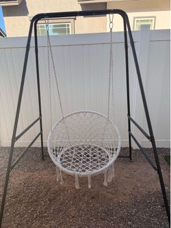 Boho outdoor swing