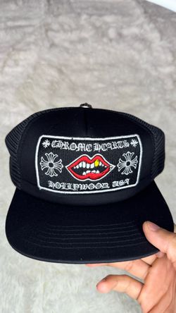 Chrome hearts black trucker hat