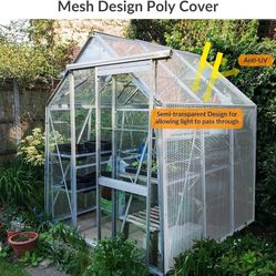 Clear Heavy Duty Tarp For Green House, Gardening, Farming, Nursery, Garden 