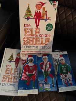 Elf on the Shelf Bundle with Claus Couture Outfits