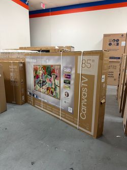 85 Inch Hisense QLED S7N 4K HDR Smart Canvas TV