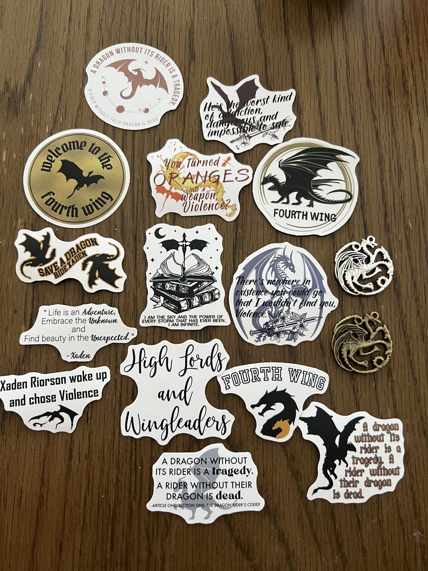 Fourth Wing Stickers 