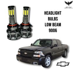 1999 To 2006 Silverado Tahoe Suburban LED Headlight Bulbs White Low Beam 12000Lms