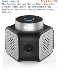 Mice Repellent Ultrasonic Plug in 4-Modes, Rodent Rat Repellent Indoor Squirrel Repellent Ultrasonic Pest Repeller