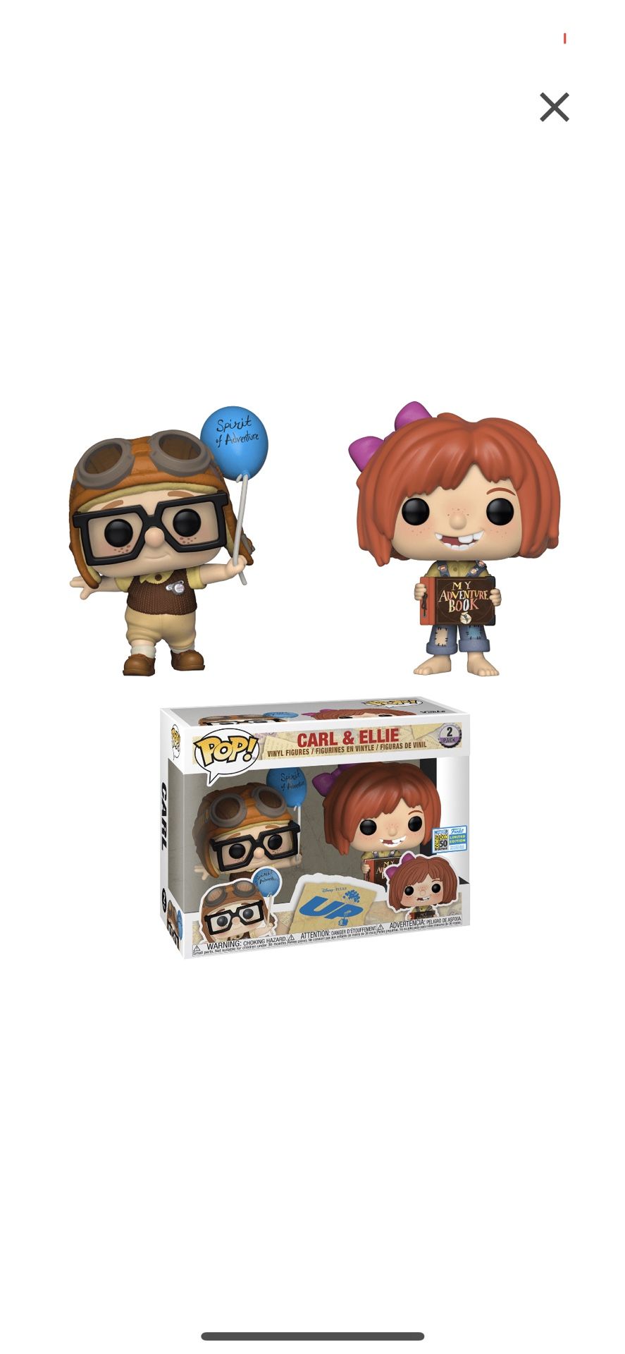 FUNKO POP! Up! Carl & Ellie 2019 summer convention limited edition exclusive