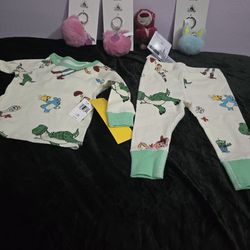 Disneyland Pixar Toy Story Plush And Keycain, Pajama Set Brand New With Tags Never Been Used Or Opened Selling Everything For 90$ 