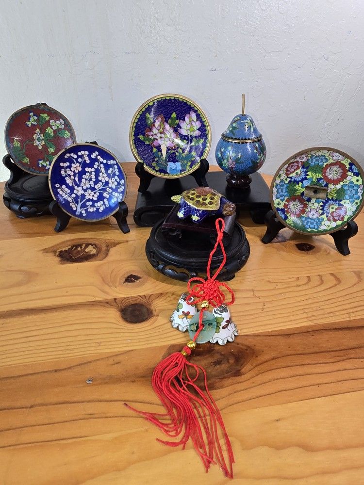 19 Piece Cloisonne Lot!! GREAT DEAL!!
